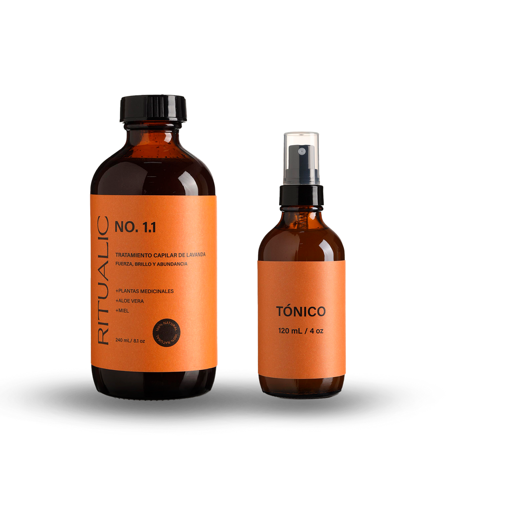 Ritual Capilar 1.1 de Ritualic Mascarilla prechampu más tónico de fortalecimiento