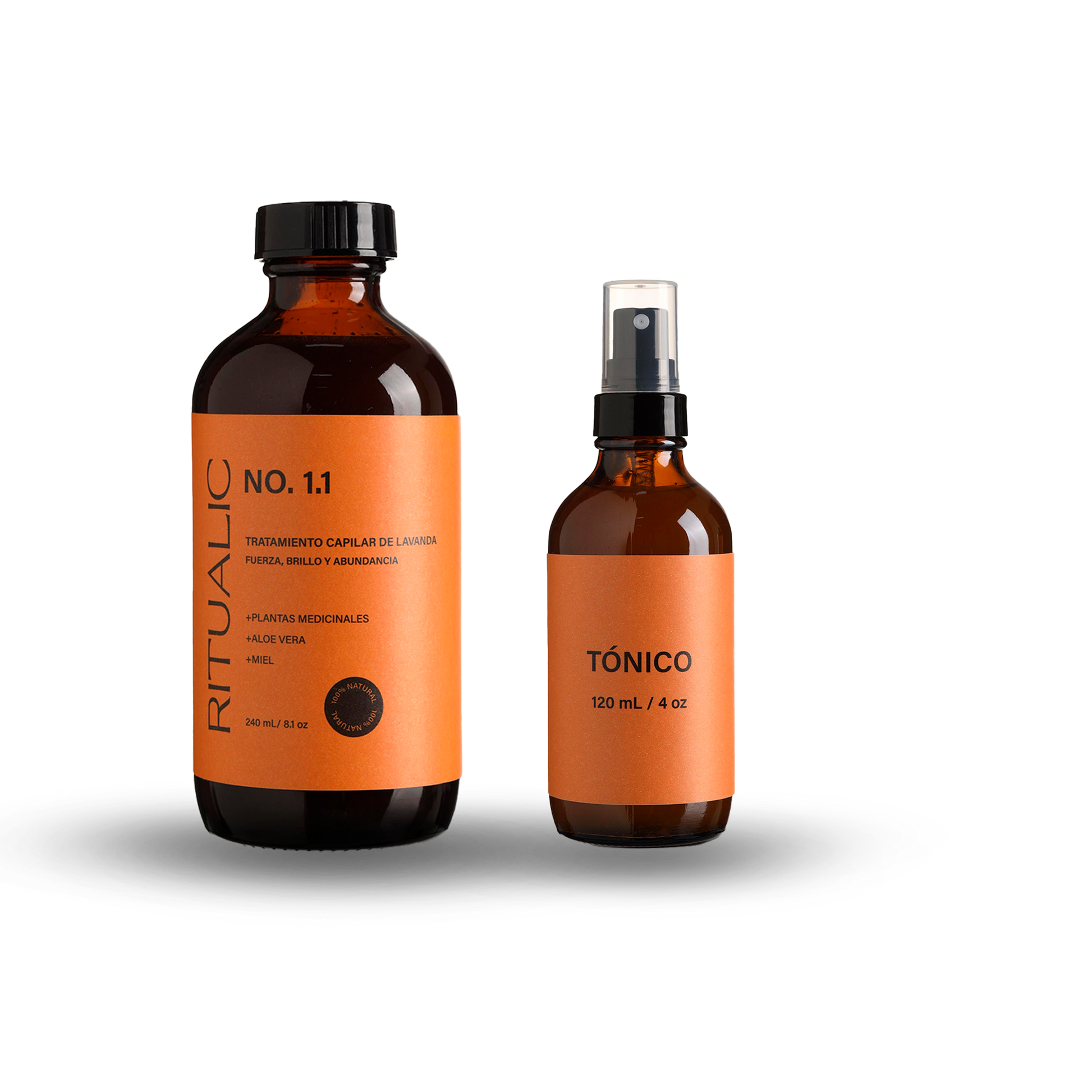 Ritual Capilar 1.1 de Ritualic Mascarilla prechampu más tónico de fortalecimiento
